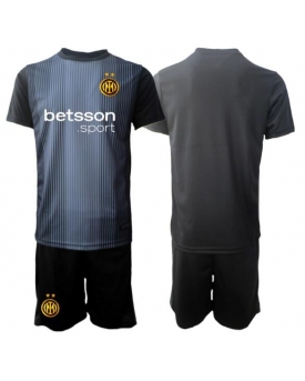 Inter Milan Portiere Maglia Gara Casa Repliche 2025-26 Bambino Maniche Corte Inter Milan Portiere Maglia Gara Casa Repliche 2025-26 Bambino Maniche Corte